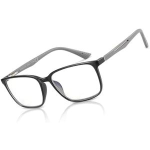 BLUEMOKY Blue Light Reading Glasses for Men，Sport Square Frame Readers, Anti Glare Computer Glasses, +2.5