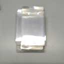 Blulu 50 Pack Clear Box for Greeting Cards A2: 4.5 x 5.9 x 1 Inch Storage Boxes Clear Plastic Card Boxes Photo Storage Box for Crafting, Stationery Packaging, DIY Card Cookies, and More