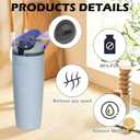6Pcs Adhesive Strips Compatible with Owala Freesip Sway Tumbler 30oz 40oz Water Bottles, Silicone Seal & Ring Set, Leak-Proof Stopper Insert and Cap Seal Replacement Accessories