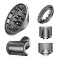 Hair Diffuser Attachment Nozzles for Hair Dryer Hd01 Hd02 Hd03 Hd04 Hd08 Hd15-Diffuser Attachment for Hair Dryer-Styling Flyaway Attachment Nozzles/Smoothing Nozzle Tools Attachment