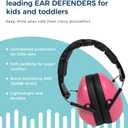 BANZ Kidz Earmuffs 2 Years & Older - Loud Noise Cancelling Kids Headphones & Toddler Ear Muffs, Size Adjustable