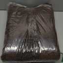 Smiry Dog Door Mat for Muddy Paws, Absorbent Dirt Trapper Non Slip Quick Dry Washable Chenille Mat for Mud Dogs, Entry Rug for Indoor and Outdoor (48x30 Inches, Coffee and White)