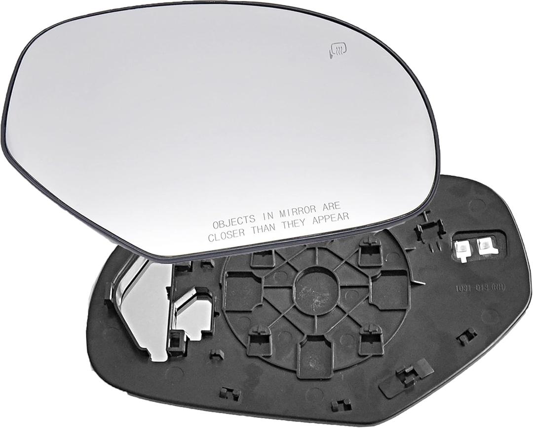 RH Passenger Right side Mirror Glass Replacement Power Heated Right Passenger Side for 2007-2014 Cadillac Escalade Chevy Silverado Tahoe GMC Sierra Yukon