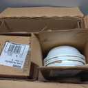 Corelle Vitrelle 38-Piece Service for 12 Dinnerware Set, Triple Layer Glass and Chip Resistant, Lightweight Round Plates and Bowls Set, Winter Frost White