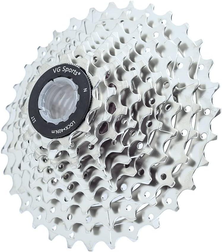 VG SPORTS 9 Speed Cassette 11-25T/11-32T/11-36T/11-40T Bicycle Cassette Fit for Mountain Bike/Road Bike Cassette Compatible with Shimano Sram