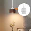 2 Pack Vintage Pendant Light Kit, Farmhouse E27 Base Industrial Lamp Lantern Socket Canopy Kit Cord Holder, DIY Hanging Light Ceiling Lighting Fixture for Kitchen Island Corridor Bar Cafe