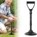 Mobility Aids with Stable Base, Stand Assist Aid for Elderly, Mobility Aids & Equipment to Help Get up, 380lb Weight Capacity, 600g Lightweight Mobility Aids & Supports, Black, Indoor & Outdoor