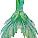 Fabulous Mermaid Dress for Women - Adult Mermaid Costume with No Flipper Beach Swimsuits (XX-Large, Green)