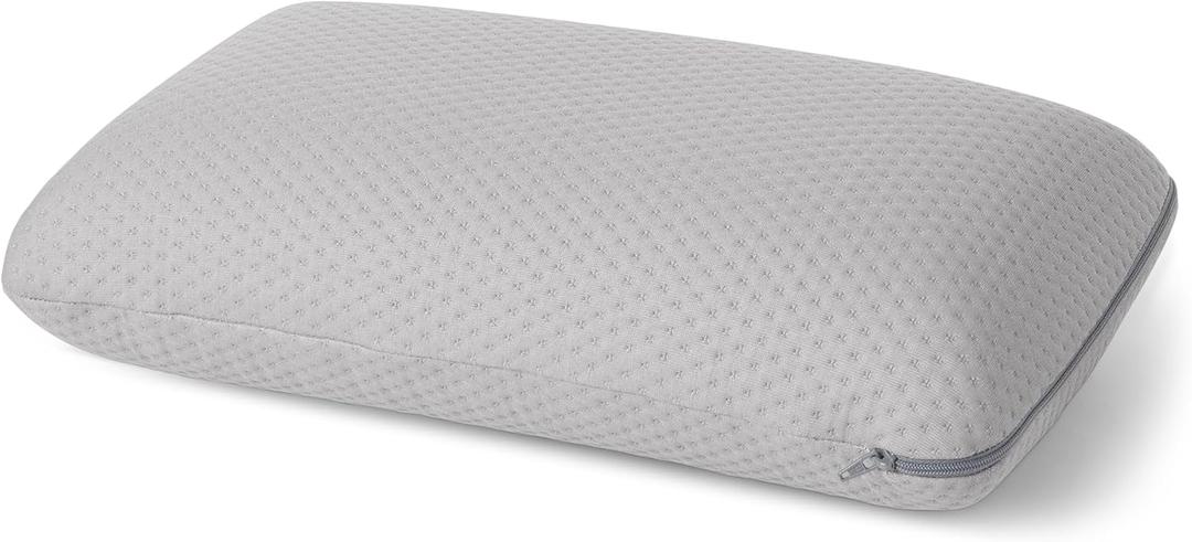 Amazon Basics Camping Pillow, Memory Foam Travel Pillow with Washable Cover