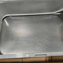 Stainless Steel Cat Litter Box with Lid, XL Extra Large High Sided Litter Box for Big Cats, Odor Free Open Top Litter Pan Easy Cleaning Anti-Urine Leakage Non-Stick, Includes Scoop, Light Grey