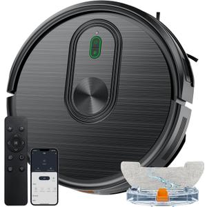 Robot Vacuum and Mop Combo, 2 in 1 Vacuuming & Mopping Robot with Schedule, App/ Bluetooth/ Voice, 3200Pa Max Suction, Self-Charging Robot Vacuum Cleaner, Slim, Ideal for Pet Hair, Hard Floor, Carpet
