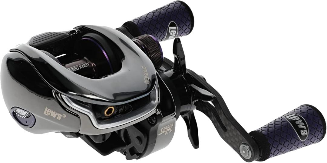 Lew's Team Lew's Pro-Ti Baitcast Reel, 10+1 Stainless Steel Ball Bearings, 7.5:1 Gear Rati