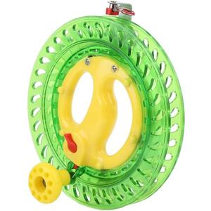 Dilwe Fishing Line Reel, ABS Multifunction Sea Fishing Wheel Hand Wire Wrapping Fly Line Fishing Reel Accessory (Green)