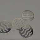 NGe 4Pcs Silver Tone 304 Stainless Steel Round Floor Drain Cover Drain Protection Cover 2.5 Inch 5 Holes