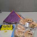 Bantoye 18 Packs Halloween Gnome Hat Set 7 Pcs Felt Dwarf Hats 5 Pcs White Fake Beards 6 Pairs Elf Ears for Christmas Cosplay