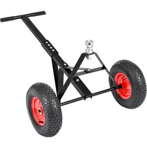 Dithoko Trailer Dolly, 700lbs Tongue Weight Capacity, Manual Tow Dolly with Pneumatic Tires and 2 Inch Hitch Ball, Hand Trailer Mover for Boat, RV, Camper, Utility and Cargo Trailers, Black