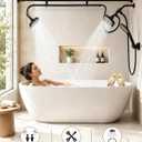 Tandem Shower Head, Dual Shower Head with Handheld for Two People