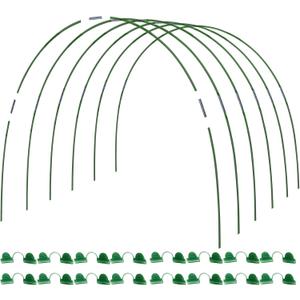 MAXPACE Greenhouse Hoops for DIY Grow Tunnels Less Than 2.7ft Wide, Rust-Free Fiberglass Support Hoops Frame for Garden Fabric, Plant Support Garden Stakes, Gardening Supplies, Pack of 25