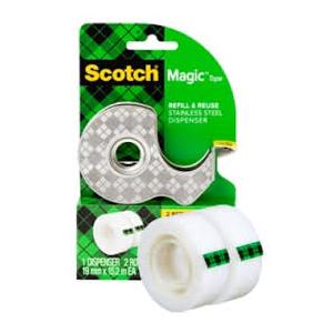 3M 122 3/4" x 650" Scotch Magic Tape