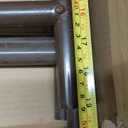 Set of 2 Folding Banquet Table Legs - Sturdy Foldable Table Legs w/Non-Slip Plastic Tips & All-Around Welds - Sleek Black Finish 19 Gauge Steel - 24" W x 72" H Standing Desk Legs