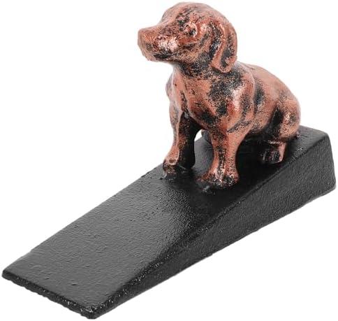 Tofficu Cast Shaped Door Stopper Vintage Decorative for Home Collision Floor Protector for Bedroom Living Room and Garage Use