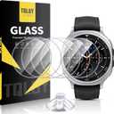 2 x 6-Pack Screen Protector for Samsung Galaxy Watch 8 Classic 46mm, 9H Tempered Glass, HD-Clear, Anti Scratch, Bubble Free, Easy Installation
