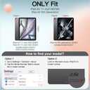 JETech Case for iPad Air 11-Inch M3/M2 (2025/2024), iPad Air 5 (2022 5th Generation 10.9-Inch), Slim Stand Hard Back Shell Cover with Auto Wake/Sleep (Light Purple)