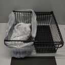 4 Pcs Stackable Wire Baskets for Pantry Organizers and Storage, Kitchen Storage Metal Baskets, Produce Potato Onion Storage Bin, Vegetable Fruit Basket for Countertop, Black