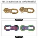 VGEBY Chain, Chain 21/24/27 Speed Cycling Chains Steel Hollow-Out Chains 10 Speed 116 Links Chain for Road Mountain Speed (Colorful)
