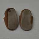 Mejale Baby Soft Soled Leather Moccasins Anti-Slip Infant Toddler Shoes First Walkers(Brown, 6-12 Mos)