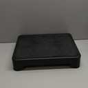 COOL-ANGLE Non-Slip Step Stool for Adults & Seniors  3.4" Low Profile Wide Platform 600lbs Capacity  6 Stability Feet Bed Step for High Beds, Bath & Car  Portable with Handles, Black