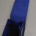 Card Deck Box for MTG Commander, Magnetic Card Display Case,TCG Card Storage Box, Holds 100 Double-Sleeved Cards, Black&Blue