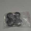 4 PCS 2 Inch TV Stand Wheels, M8 Swivel Caster Wheels Threaded Stem, Heavy Duty Casters with Locking Brake, 360 Degree Rotatory, Easy to Install, Black Nylon Replacement Wheel for TV Stand