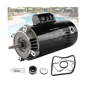 UST1152 Swimming Pool Pump Motor Kit 1.5HP, 115/230V Round Flange Pool Pump Motor Replacement for Hayward/Super Pump/Super II/Northstar and Jacuzzi Magnum Pumps