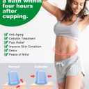 Silicone Cupping Therapy Sets (6-Pc Kit) - Included 2 Pcs Facial Suction Cups, Anti Cellulite Cup Massager - Vacuum Suction Cup for Cellulite Treatment - Amazing Cellulite Remover