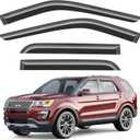 Outside-Mount Window Visors Rain Guards for Ford Explorer 2011-2019,4pcs