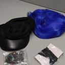 ATAYOU 6Pcs Short Blue Wig with Accessories for Women Halloween Cosplay costume