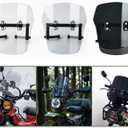 Motorcycle Windshield CT125 Hunter Cub Windscreen Wind Deflectors for Honda Hunter Cub CT125 CT 125 Trail 125 2020-2025 (Clear)