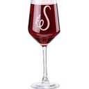 14 Ounce Classic Crystal Glass,A-Z Monogrammed Gifts For Women,Engraved Personalized Glass,Funny Lover Monogram Gifts For Women,Unique Glasses Gift (S)