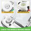 UPGRADED W10712395 Dishwasher Upper Rack Adjuster Kit - Compatible with Whirlpool Kenmore Kitchenaid Dishwasher - Replace W10350375 PS10065979 AP5957560, Fit for WDT730PAHZ0 WDT750SAHZ0 WDT970SAHZ0