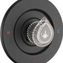 Shower Faucet Trim Kit Compatible with Moen fit Posi-Temp Valve(Valve& Catridge Not Inclued), Knob Handle Kit, Matte Black