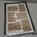 Lacopgr 4x6 Picture Frame Collage 6 Openings, Multi Photo Collage Frame 11.5x17.5 Gallery Wall Decor Wooden, Black Frame with White Mat, Wood