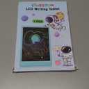 FLUESTON LCD Writing Tablet, 10 Inch Doodle Board Toys Gifts for 3-8 Year Old Girls Boys, Colorful Electronic Board Drawing Pad for Toddler Easter Basket Stuffer for Kids, Educational Travel Toy (11"W x 7.5"H, Cute Pink)