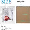 Egofine 22x28 Solid Wood Picture Frame, Made of Solid Wood Covered by Plexiglass 18x24 with Mat 22x28 without Mat, Poster Frame for Wall Mounting Hanging Photo Frame Vertically or Horizontally, White