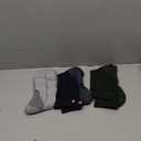 DANISH ENDURANCE Merino Wool Hiking Crew Socks for Men & Women, Cushioned Anti-Blister, Breathable - 3 Pairs (Large, Multicolor: Navy, Grey, Green)