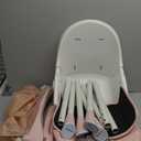 ORIBEL Cocoon Z High Chair & Baby Lounger | Perfect High Chair for Toddlers/Newborns | Glides Easily on All Surfaces | Secure Locks | Convertible Chair for Napping & Feeding (Cotton Candy Pink)