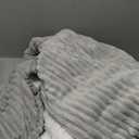 Bedsure GentleSoft Frost Gray Fleece Blanket for Couch - Cozy Soft Blankets for Women, Cute Small Throws for Girls, 108x90 Inches