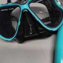 Snorkeling Gear for Adults, Snorkel Set Scuba Diving mask Dry-Top, Adult Swimming Goggles with Nose Cover, HD Tempered Glass Panoramic Anti-Leak Anti-Fog