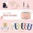 KeShi Waxing Kit, Painless Hair Removal Wax Warmer with 6 Bags Hard WaxBeans for Full Body, Legs, Face, Eyebrows & Bikini Ideal for Both Women & Men(Blush)