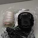 Pool Cover Pump Above Ground - Submersible Sump Pump, Swimming Water Removal Pumps, with Drainage Hose & 25 Feet Extra Long Power Cord, 850 GPH inGround, 3 Adapters Black